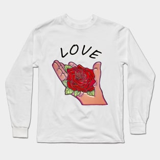 Rose love marriage engagement birthday Long Sleeve T-Shirt